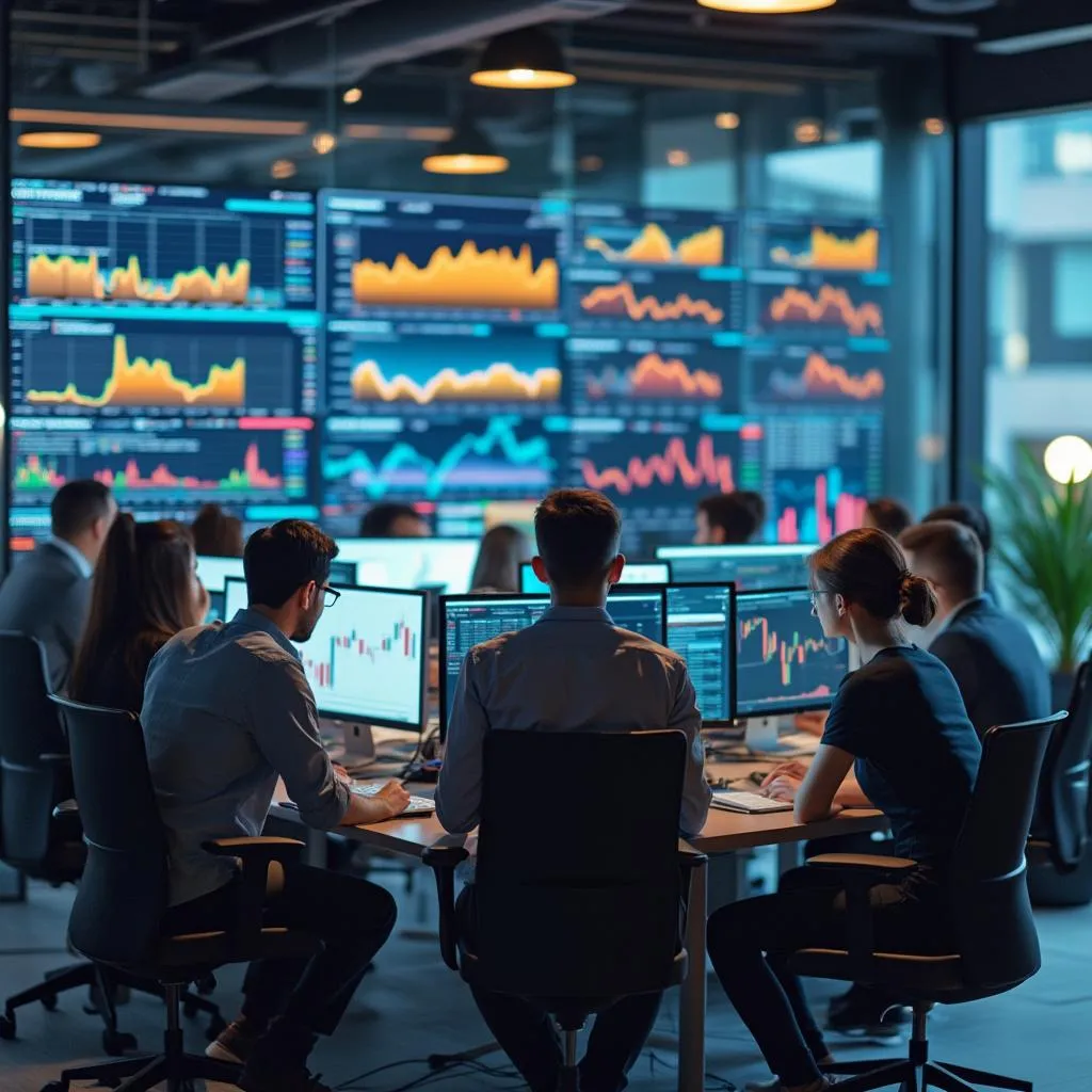 L'équipe de FinanceAI au travail